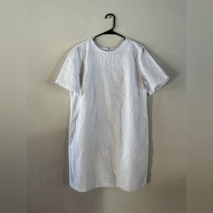 LOFT White Eyelet Mini Dress